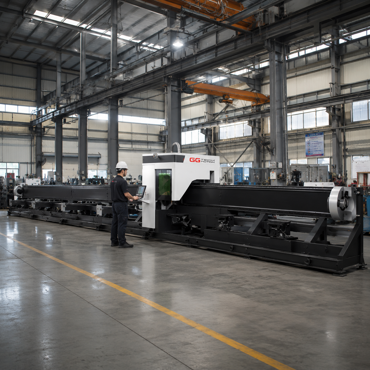 Three Chuck Auto Loading Fiberlaser Cutting Machine - TMST-T3L Series - Image 2